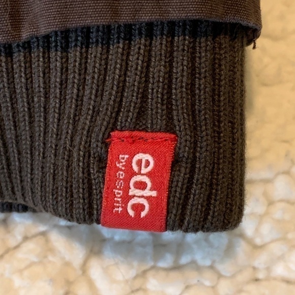 𝅺edc by Esprit Vest w/ Hood Faux Fur Lined Sz SM - Picture 6 of 8